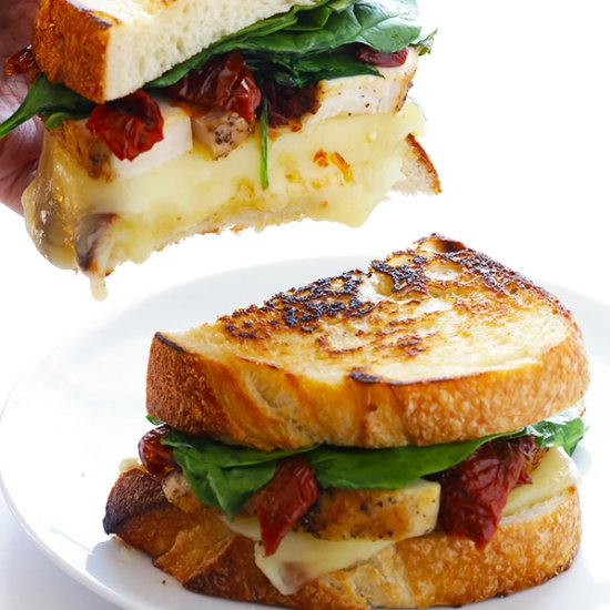 Chicken Florentine Grilled Cheese