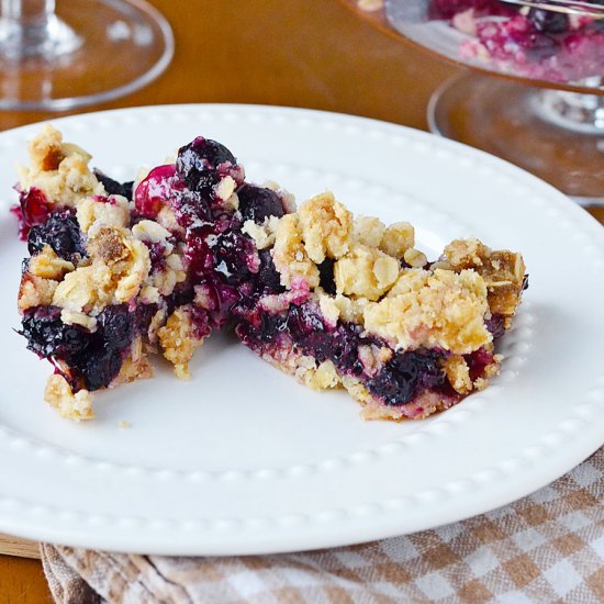 Blueberry Oat Bars