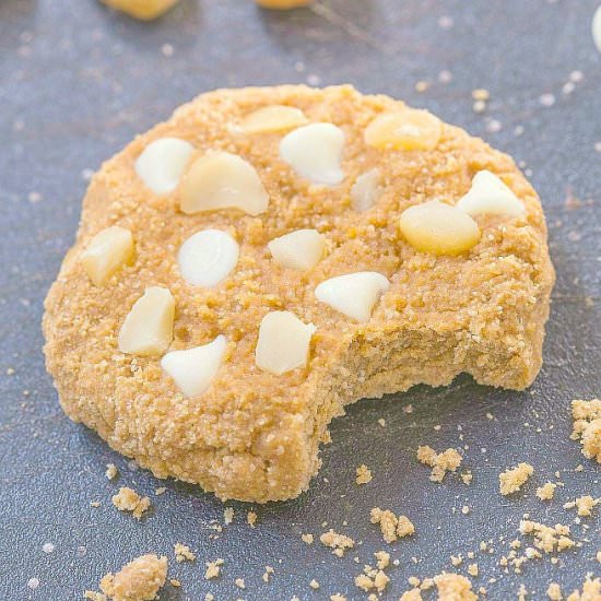 White Chocolate Protein Cookies