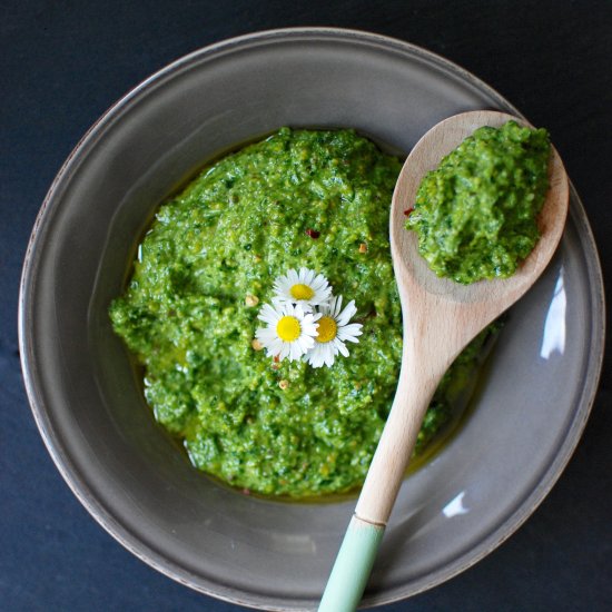 Wild Garlic and Pistachio Pesto