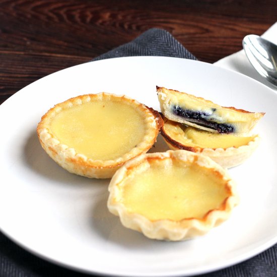 Blueberry Egg Tarts