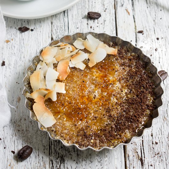 Coffee Coconut Quinoa Brulee