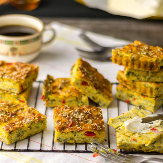 Moist Pumpkin Bread with Greens