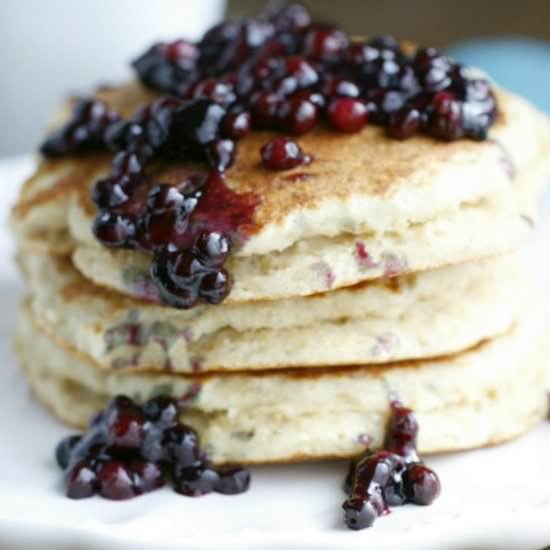 Fluffy Kefir Banana Pancakes