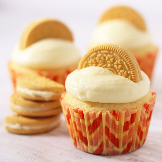 Golden Oreo Cupcakes