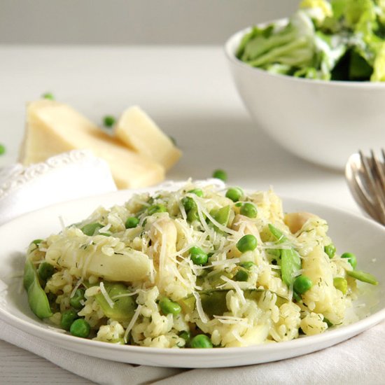 Asparagus Pea Risotto