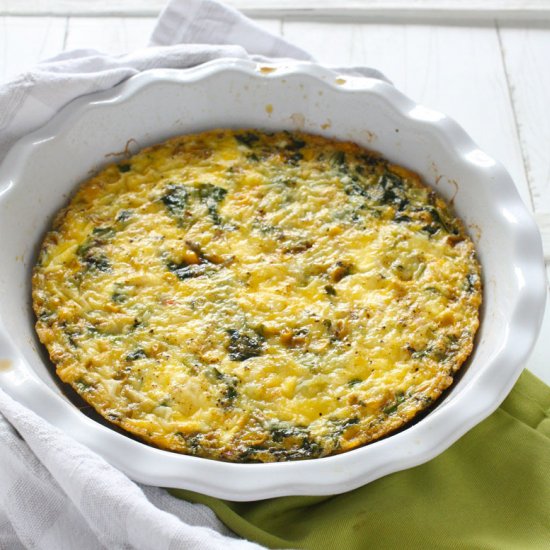 Veggie Goat Cheese Frittata