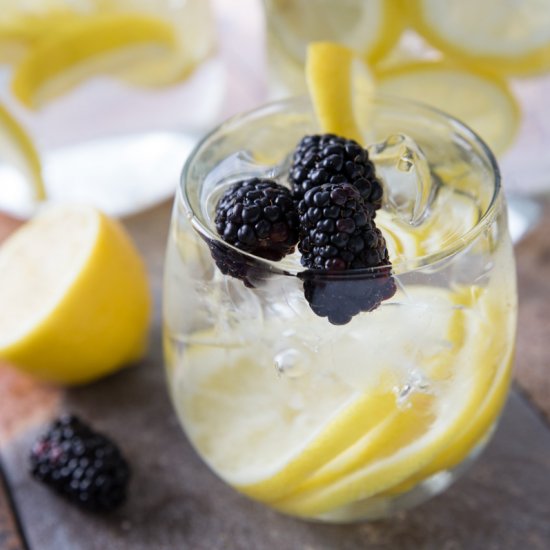 Blackberry Lemon Infused Water