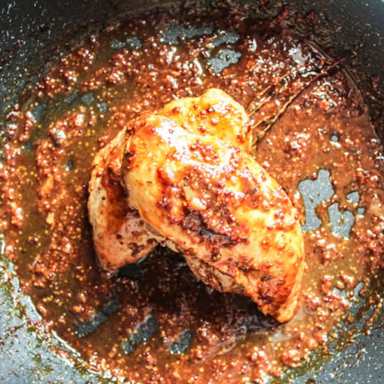 Maple-Mustard Glazed Chicken