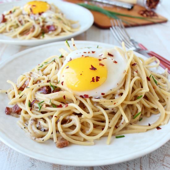 One Pot Pasta Carbonara