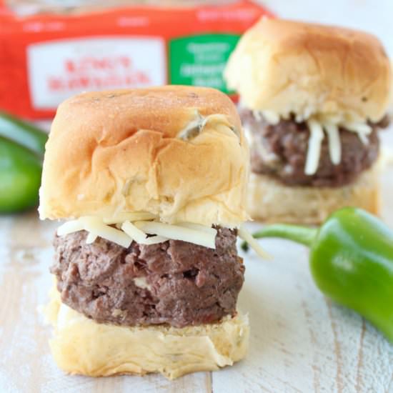 Jalapeno Popper Stuffed Sliders