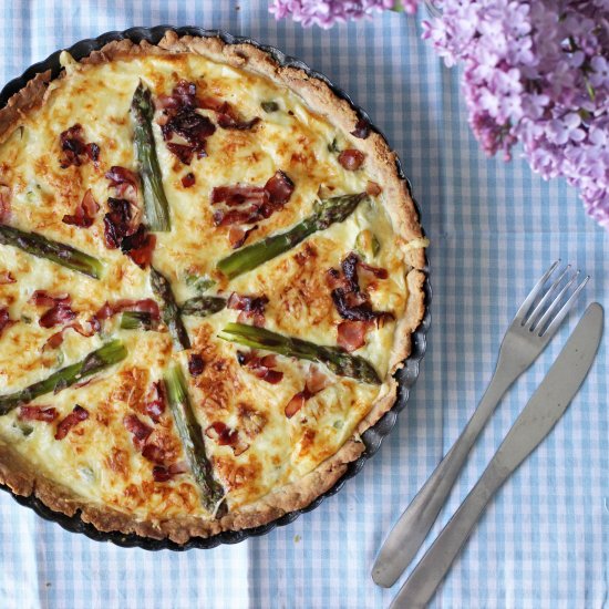 Quiche Lorraine with Asparagus