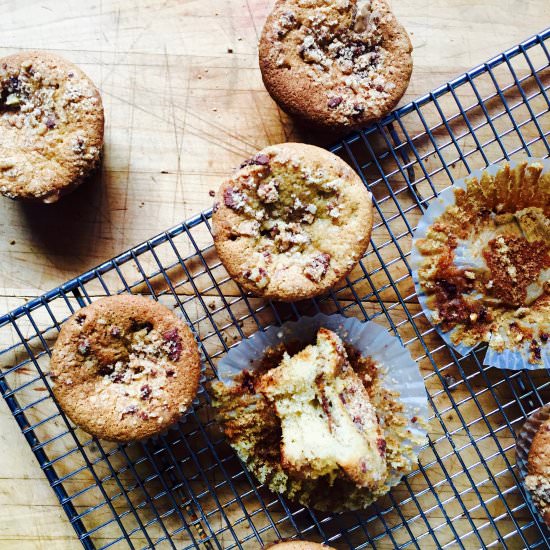 Heath Bar Coffee Cake Muffins