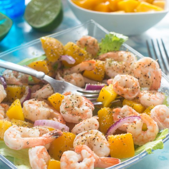 Cold Mango Prawn Salad