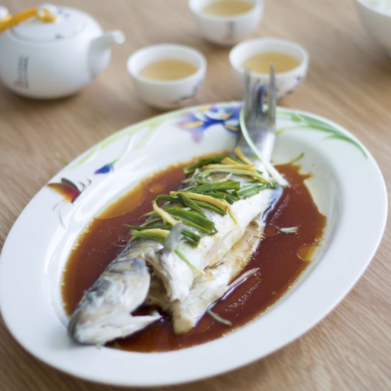 Cantonese Steamed Sea Bass