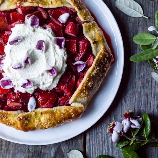 Strawberry Rhubarb Galette