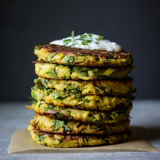 Kohlrabi Fritters