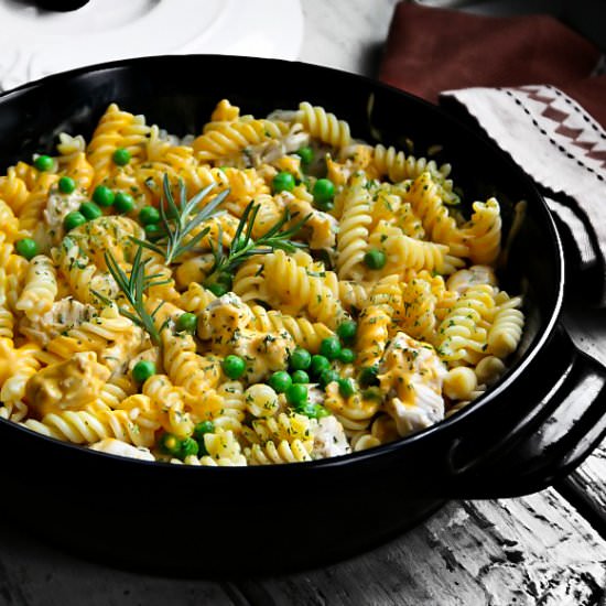 Pasta and Cheese with Chicken