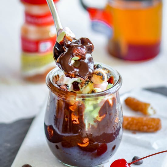 Chocolate S’mores with Churros