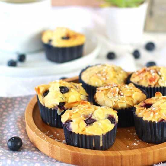 Almond and Blueberry Muffins