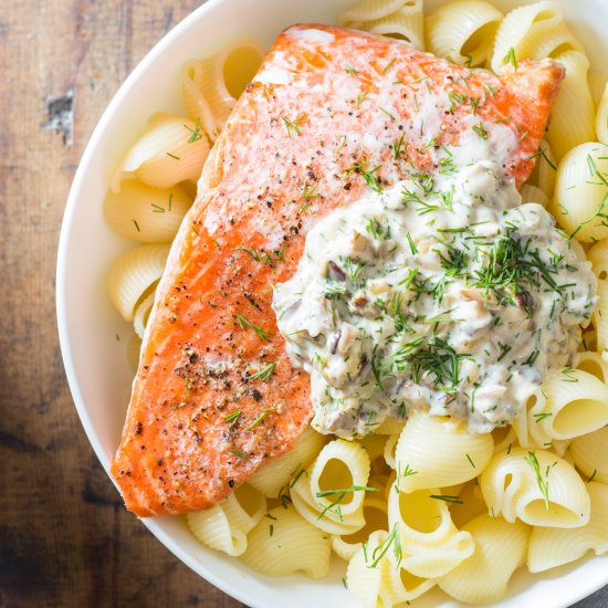 Sockeye Salmon Pasta