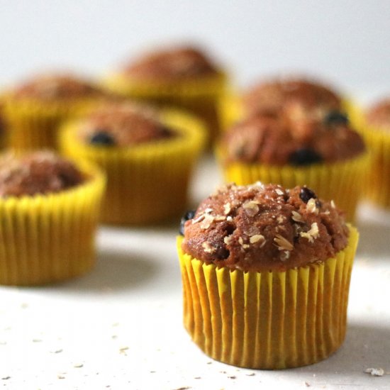 Oaty Cinnamon and Raisin Muffins