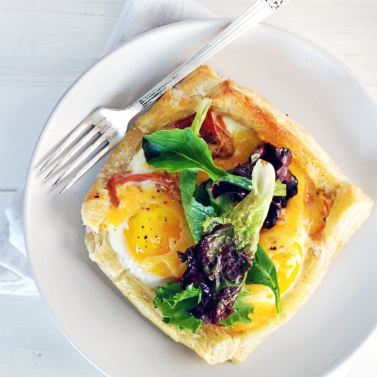 Baked Egg Breakfast Tarts