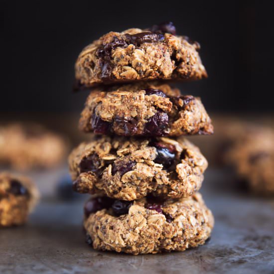 Blueberry Breakfast Cookies