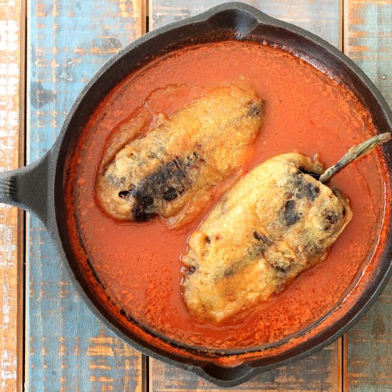 Chiles Rellenos with Cheese