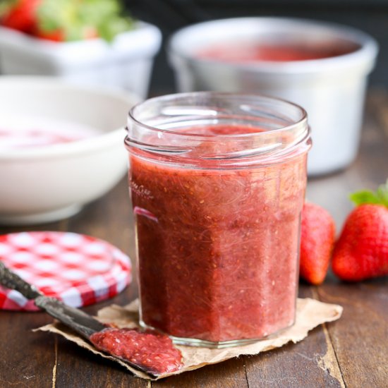 Strawberry Rhubarb Chia Jam