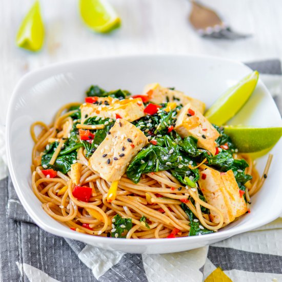 Soba Noodles with Coconut-Lime Tofu