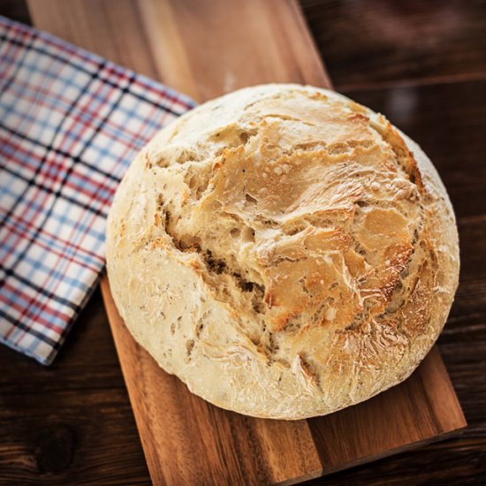 Grilled rosemary bread