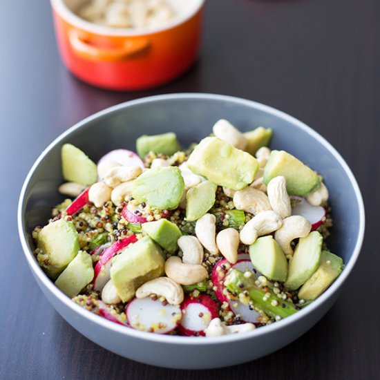 Roasted Asparagus Quinoa Salad