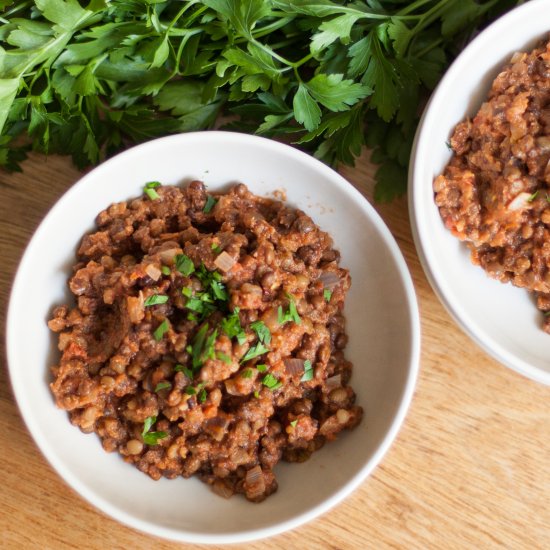 Warm Lentil Salad