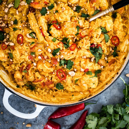 Spicy one-pot shrimp curry