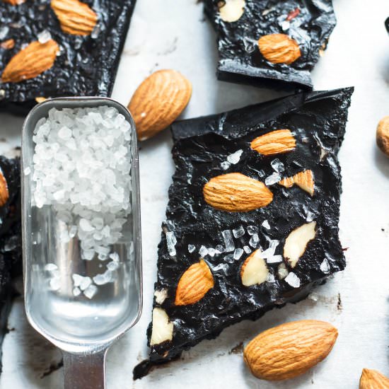 Dark Chocolate Bars with Almonds