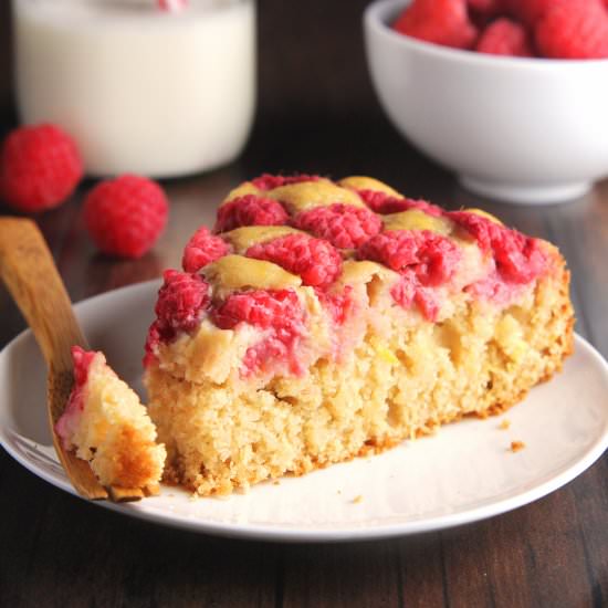 Simple Raspberry Lemon Cake