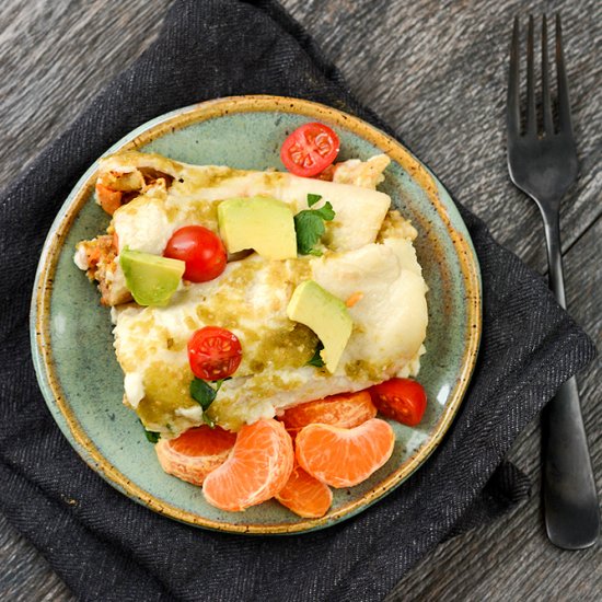 Slow Cooker Breakfast Enchiladas