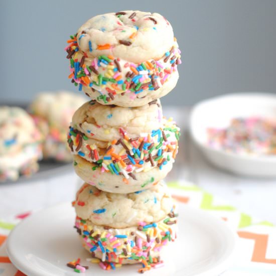 Rainbow Ice Cream Sandwiches