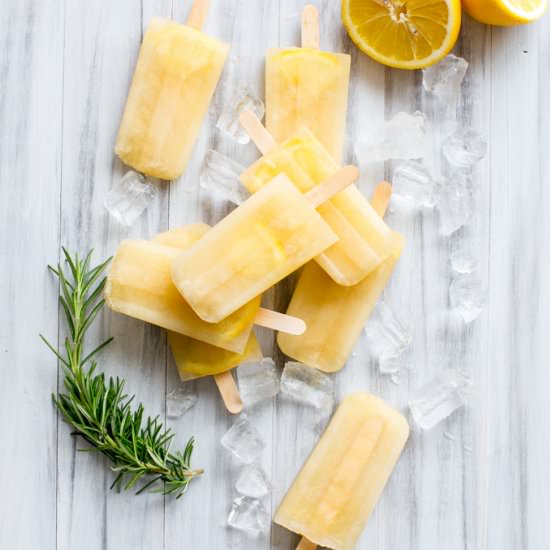 Rosemary Lemonade Popsicles