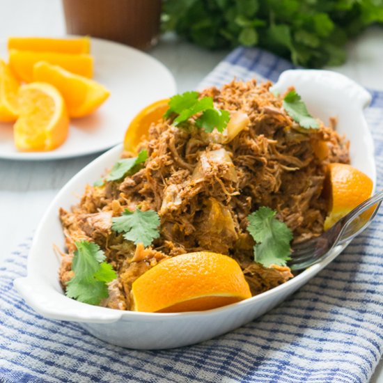 Slow Cooker Orange BBQ Pulled Pork