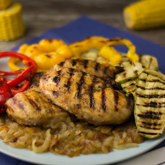 Marinated Chicken Breast with Onion