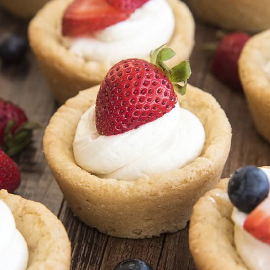 Cheesecake Sugar Cookie Cups