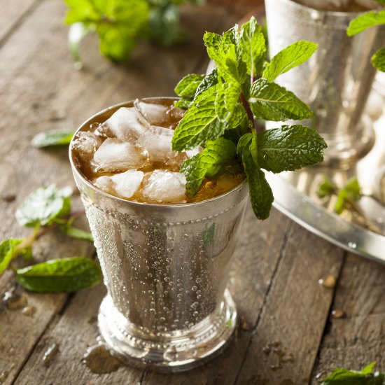 Strawberry Mint Julep Cocktail