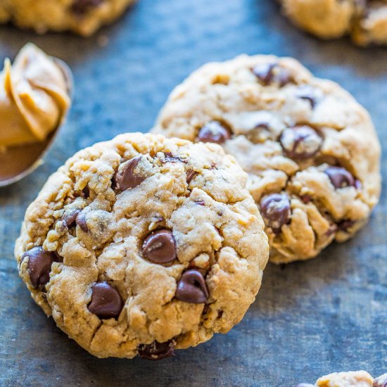 Peanut Butter Cowboy Cookies