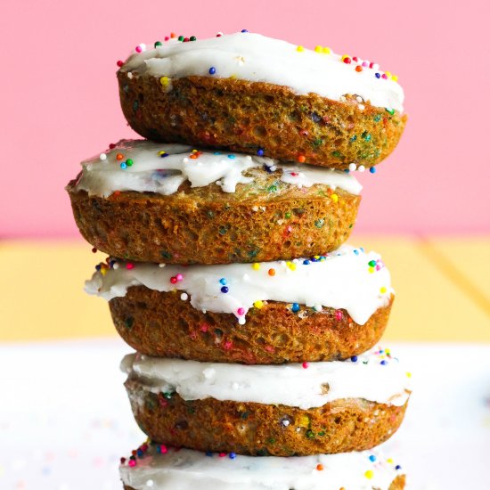 Vegan Funfetti Donuts