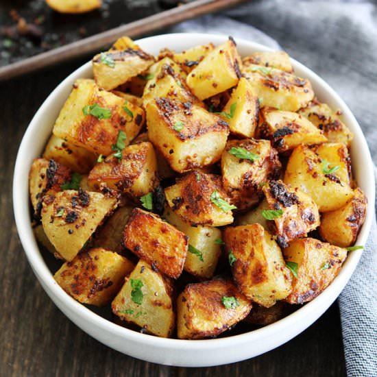 Mustard-Crusted Potatoes