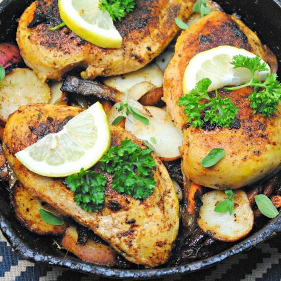 Lemon Tarragon Pepper Chicken