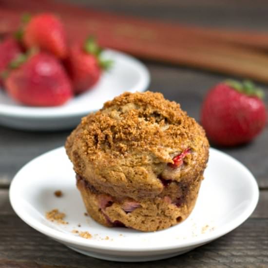 Strawberry Rhubarb Muffins