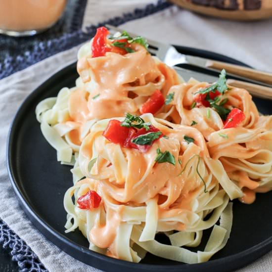 Tagliatelle Red Pepper Ricotta